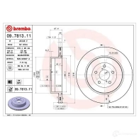 Тормозной диск BREMBO A9 6VI7G 790557 09.7813.11 8020584781319 - Изображение 2