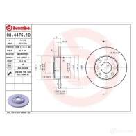 Тормозной диск BREMBO RBFI J 789132 8020584447512 08447510 - Изображение 4