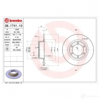 Тормозной диск BREMBO 8020584174111 D14UV L 788985 08174110 - Изображение 2