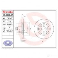 Тормозной диск BREMBO MFV5IH 5 08293824 789039 8020584012253 - Изображение 2