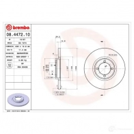 Тормозной диск BREMBO EG H2D 789131 8020584447215 08447210 - Изображение 2