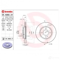 Тормозной диск BREMBO 791499 8020584020531 3 VVMB 09a96824 - Изображение 3