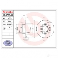 Тормозной диск BREMBO 08271420 789032 7 GSAO2 8020584271421 - Изображение 7