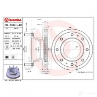 Тормозной диск BREMBO 09a56340 24P O0Z 791346 8020584030554 - Изображение 1