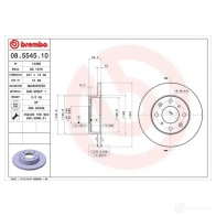 Тормозной диск BREMBO 06DI XQ 8020584554517 789269 08554510
