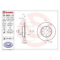 Тормозной диск BREMBO 790695 8020584211465 9 B04X 09863511 - Изображение 5