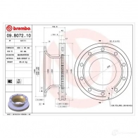 Тормозной диск BREMBO 09b07210 8020584027677 791527 S6O 1Y - Изображение 2