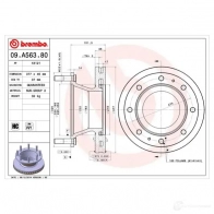 Тормозной диск BREMBO 791347 09a56380 8020584037171 LIO1 6 - Изображение 2