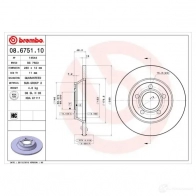 Тормозной диск BREMBO NXVXH T 8020584675113 08675110 789356 - Изображение 2