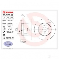 Тормозной диск BREMBO 08.8163.11 X9M 9U4E 789480 8020584030257 - Изображение 4