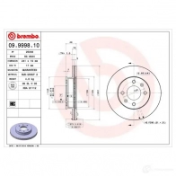 Тормозной диск BREMBO RTK HD 791151 09.9998.10 8020584999813 - Изображение 2