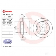 Тормозной диск BREMBO 789817 08b02910 G3 PWOC 8020584022511 - Изображение 2