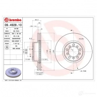 Тормозной диск BREMBO JMHHI 5K 789998 09.4928.10 8020584492819 - Изображение 7