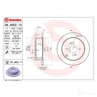 Тормозной диск BREMBO 789750 NY B0R 08.A602.11 8020584210598 - Изображение 3
