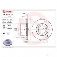 Тормозной диск BREMBO 09855610 790675 GAJ UR 8020584855614