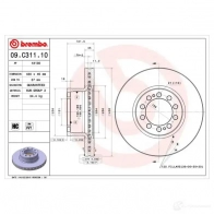 Тормозной диск BREMBO F 2ZJTG 09c31110 8020584214886 791739 - Изображение 3
