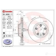 Тормозной диск BREMBO 09.A062.11 791163 8020584015544 5J SDF - Изображение 2