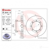 Тормозной диск BREMBO ZE 3WV 790669 09854310 8020584854310