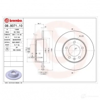 Тормозной диск BREMBO 08937110 434T2 S 789558 8020584937112 - Изображение 4