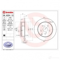 Тормозной диск BREMBO 789718 UWT CGT 08a35410 8020584016459 - Изображение 5