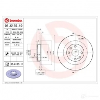 Тормозной диск BREMBO 789870 8020584218587 08.C135.11 Z65 ZW3S - Изображение 5