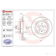Тормозной диск BREMBO Z P2A9 08d75711 1422939240 - Изображение 5
