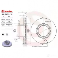 Тормозной диск BREMBO 09a46110 7R6T7 4G 791317 8020584214862 - Изображение 2