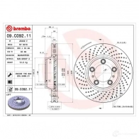Тормозной диск BREMBO 8020584037027 D T3BU 791699 09c09211 - Изображение 2