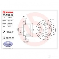 Тормозной диск BREMBO 789663 O AP2X35 8020584212318 08.A147.1X - Изображение 4