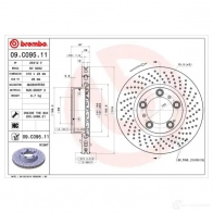 Тормозной диск BREMBO 09.C095.11 791702 8020584036990 Z JDFH08 - Изображение 7