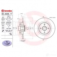 Тормозной диск BREMBO 789678 TXX YJY0 08a23817 8020584016701 - Изображение 2