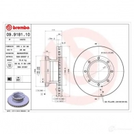 Тормозной диск BREMBO 8020584918111 09918110 4T VVH1 790875