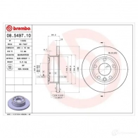 Тормозной диск BREMBO SOEPVM Z 08549710 8020584549711 789265 - Изображение 2
