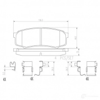 Тормозной шланг BREMBO Q984 LG Chrysler Voyager 4 (RG, RS) Минивэн 3.8 218 л.с. 2000 – 2008 t11010 8432509648148