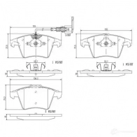 Тормозной шланг BREMBO GP OO0CJ Volkswagen Up (121, BL1) 1 Хэтчбек e-Up 83 л.с. 2013 – 2024 T 85 155 8432509656631