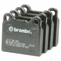 Тормозные колодки дисковые, комплект BREMBO P 86 002 7422D541 207 55 801217