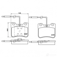 Тормозные колодки, комплект BREMBO 21267 800710 211 91 p61047 - Изображение 2