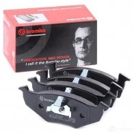 Тормозные колодки дисковые, комплект BREMBO P 85 031 218 66 21868 801097 - Изображение 2