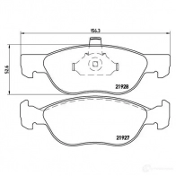 Тормозные колодки дисковые, комплект BREMBO 2192 7 P 23 081 21928 799912 - Изображение 5