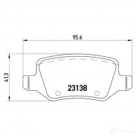 Тормозные колодки дисковые, комплект BREMBO P 50 058 23 138 800403 8467D1358 - Изображение 6