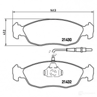 Тормозные колодки, комплект BREMBO 21432 2143 0 p61054 800717 - Изображение 2