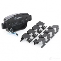 Тормозные колодки дисковые, комплект BREMBO 800983 P 83 047 2 3620 23621 - Изображение 3