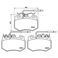 Тормозные колодки, комплект BREMBO 800706 21615 2161 4 p61041 - Изображение 2