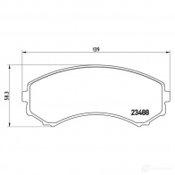 Тормозные колодки дисковые, комплект BREMBO P 54 029 2348 8 7429D550 800510 - Изображение 5