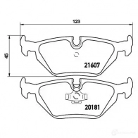 Тормозные колодки дисковые, комплект BREMBO 799688 P 06 013 2018 0 20181 - Изображение 5