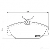 Тормозные колодки дисковые, комплект BREMBO 800856 P 68 027 8255D1145 2317 2 - Изображение 5