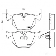 Тормозные колодки дисковые, комплект BREMBO 799716 21487 2128 2 P 06 044 - Изображение 5