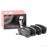 Тормозные колодки дисковые, комплект BREMBO 800167 24321 2432 0 P 30 025 - Изображение 2