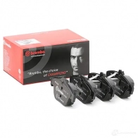 Тормозные колодки дисковые, комплект BREMBO P 50 104 800446 25282 242 54 - Изображение 2