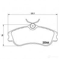 Тормозные колодки дисковые, комплект BREMBO 800732 MVVQA8F 23 346 P 61 069 - Изображение 5